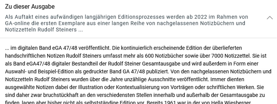 Editorial ausgeklappt