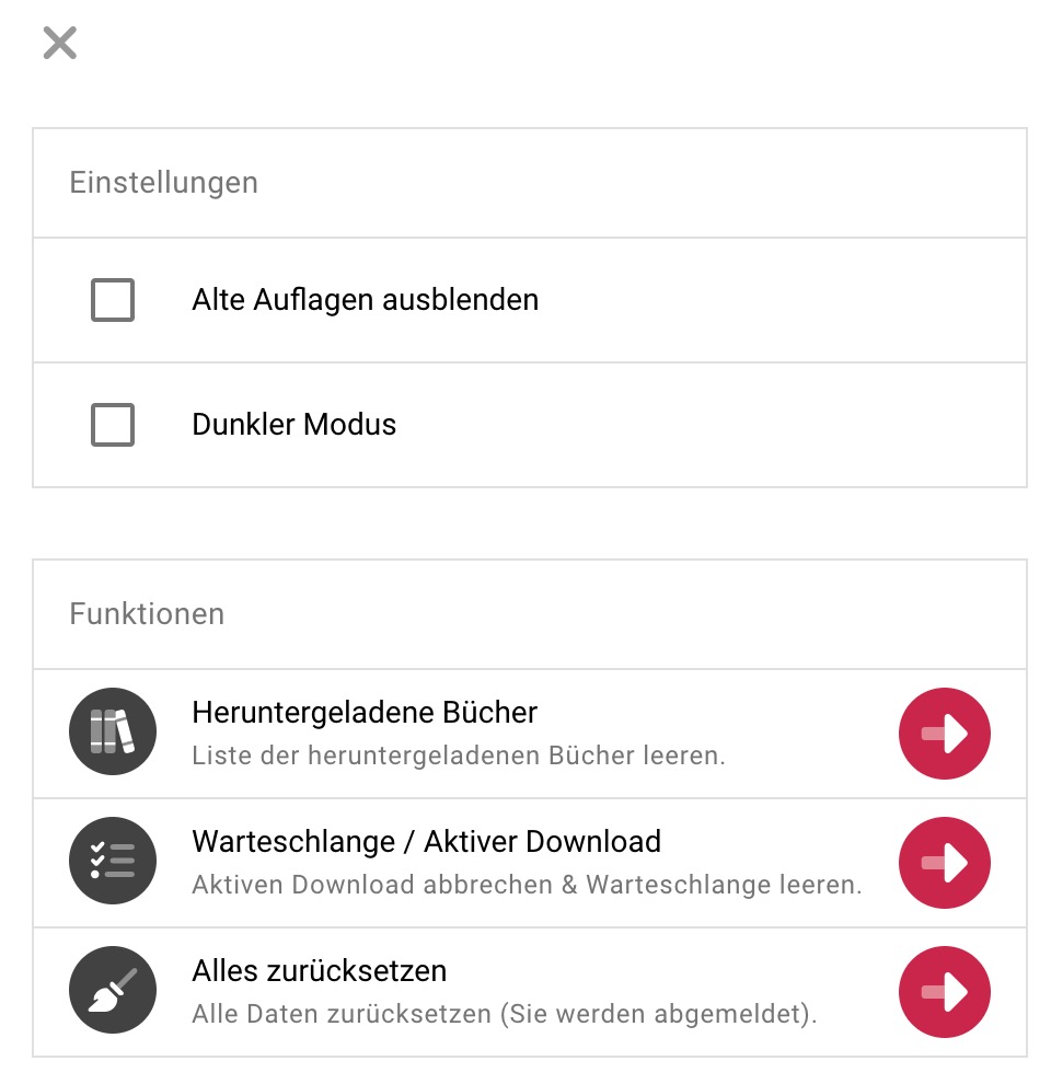 Einstellungen-Dialog