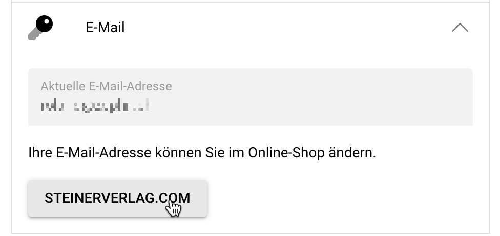 E-Mail-Adresse ändern