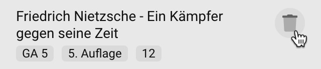 Lesezeichen löschen