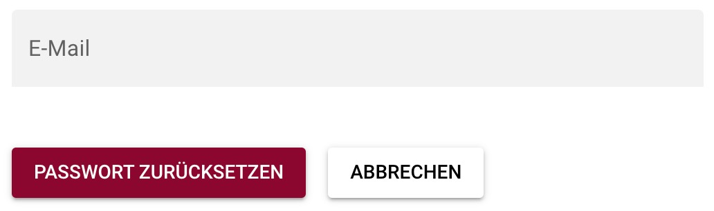 Passwort zurücksetzen, Schritt 1