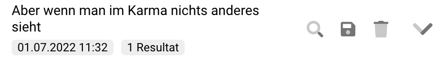 Suchverlauf: Eintrag