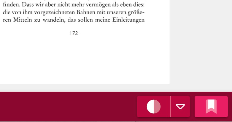 Seite mit aktivem Lesezeichen