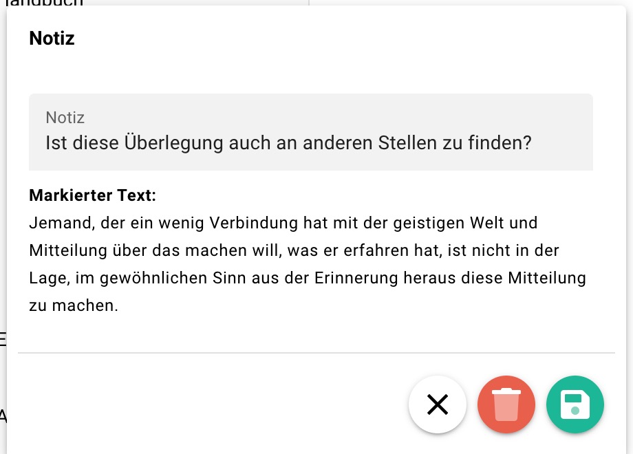Notiz bearbeiten
