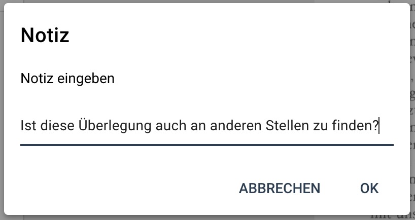 Notiz erstellen